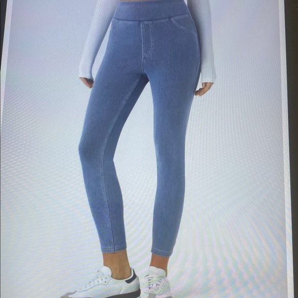 HALARA Denim - SMALL(FULL LENGTH).   HALARA FLEX DENIUM KNIT CASUAL LEGGINGS